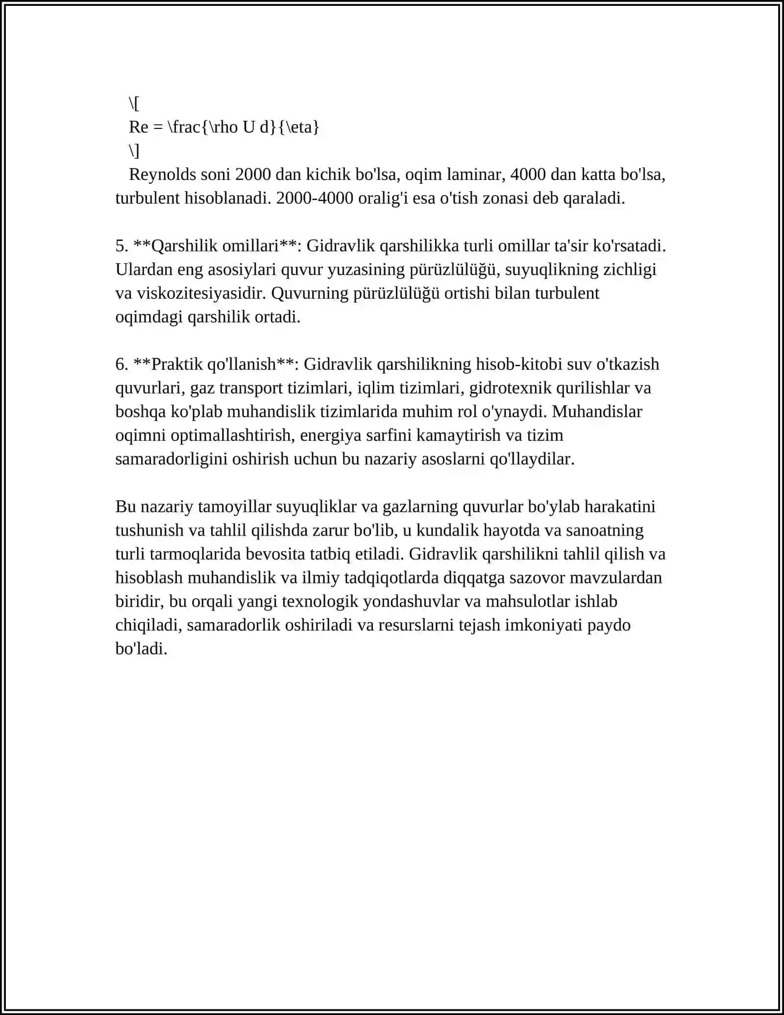 QUVVATLARDA GIDRAVLIK QARSHILIKLAR 4