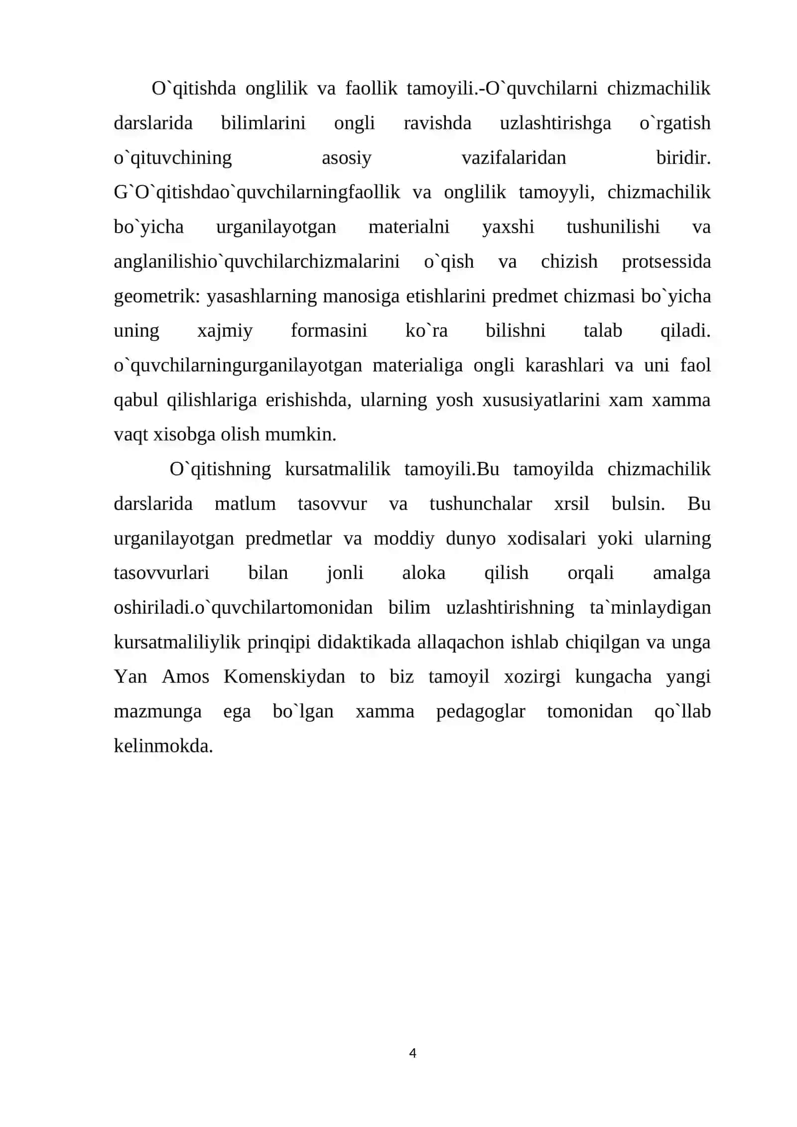 Chizmachilik fanining ahamiyati 4