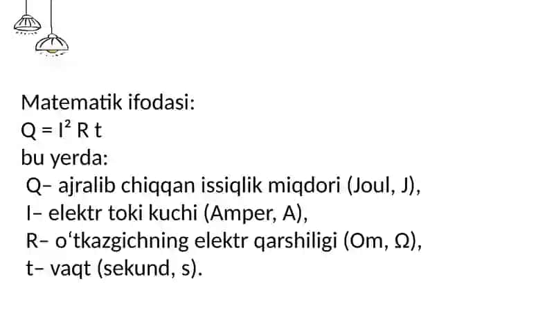 Joul-Lens qonuni 4