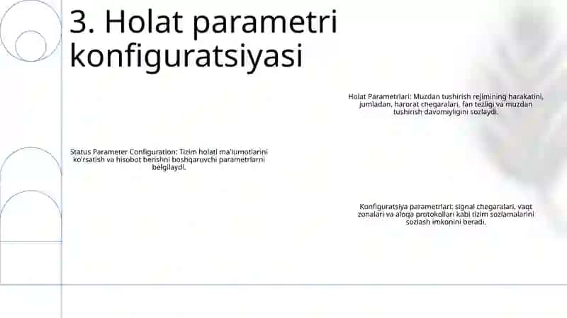 Holat Parametrlari 4