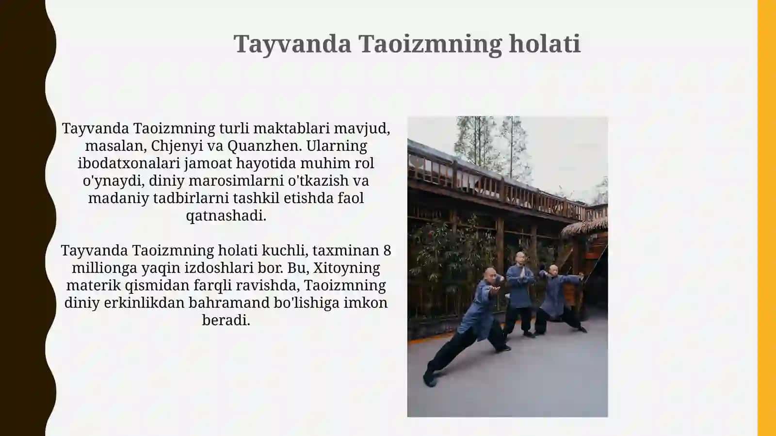 Daosizmning hozirgi kundagi holati 4