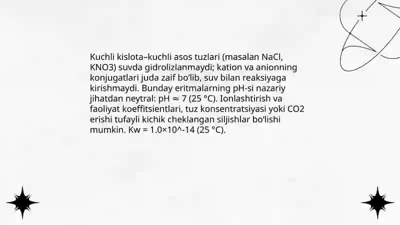 Tuzlar gidrolizi 4