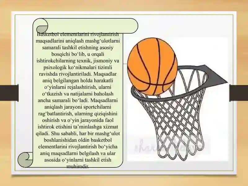 Basketbol Elementlarini Rivojlantirish Maqsadlarini Aniqlash 4