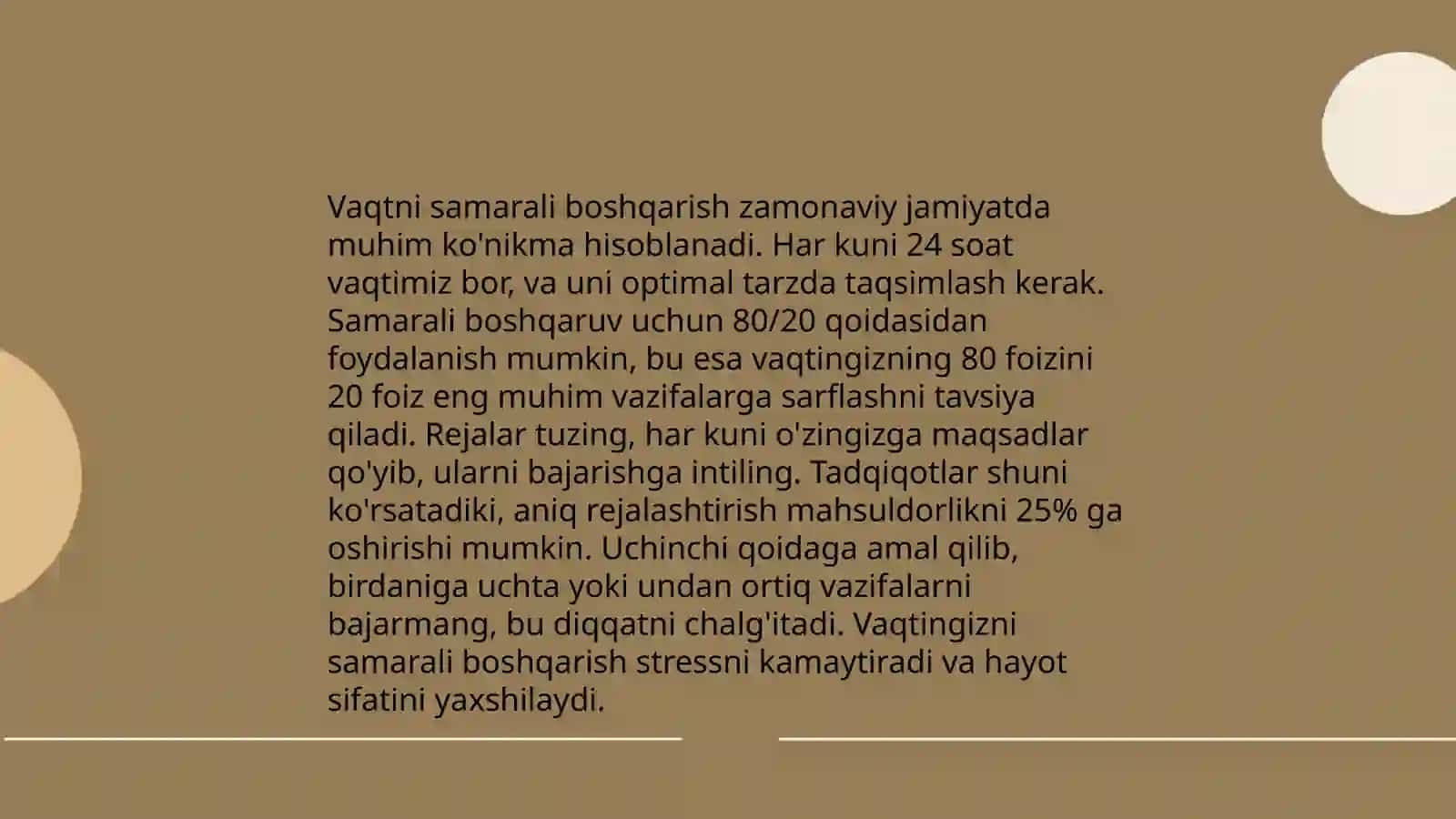 Vaqt - bebaho neʼmat 4
