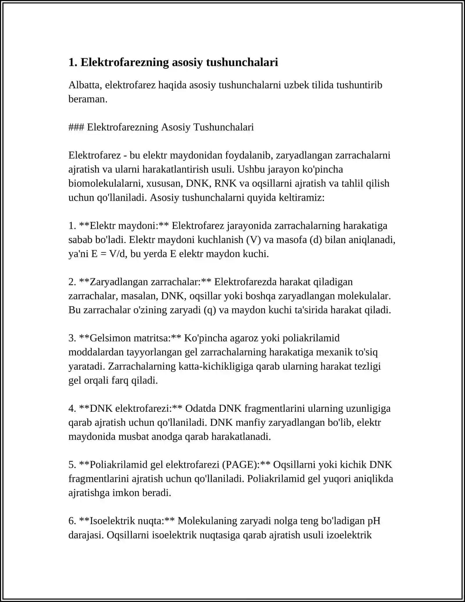 ELEKTROFAREZ USULI VA UNGA TASIR ETUVCHI OMILLAR 4