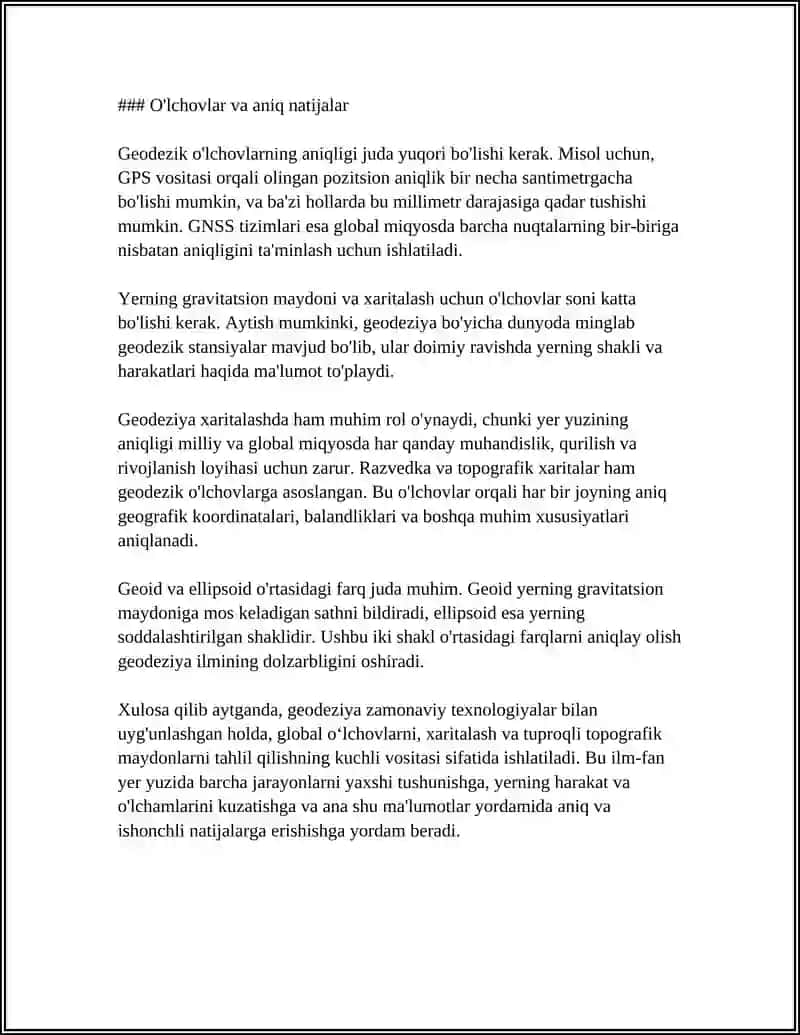 GEODEZIYADA ISHLATILADIGAN ASOSIY TERMINLAR 4
