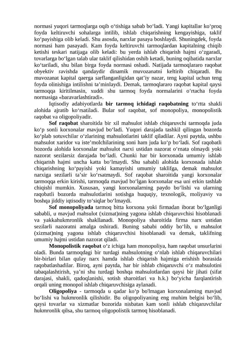 RAQOBAT VA MONOPOLIYA 4