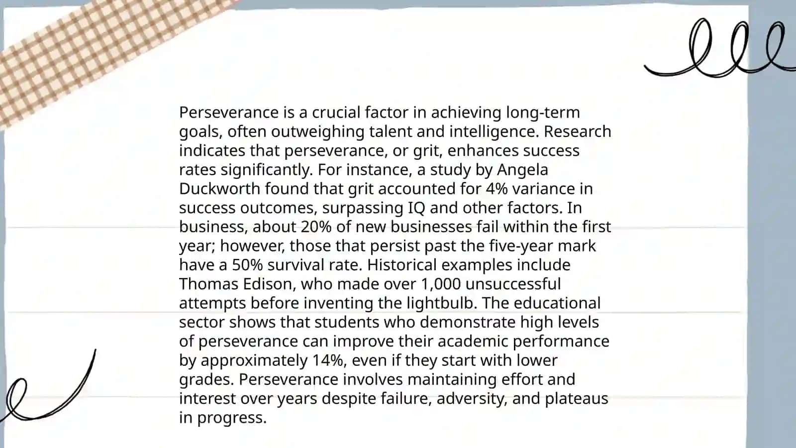 Preparing a motivational speech in the form 4