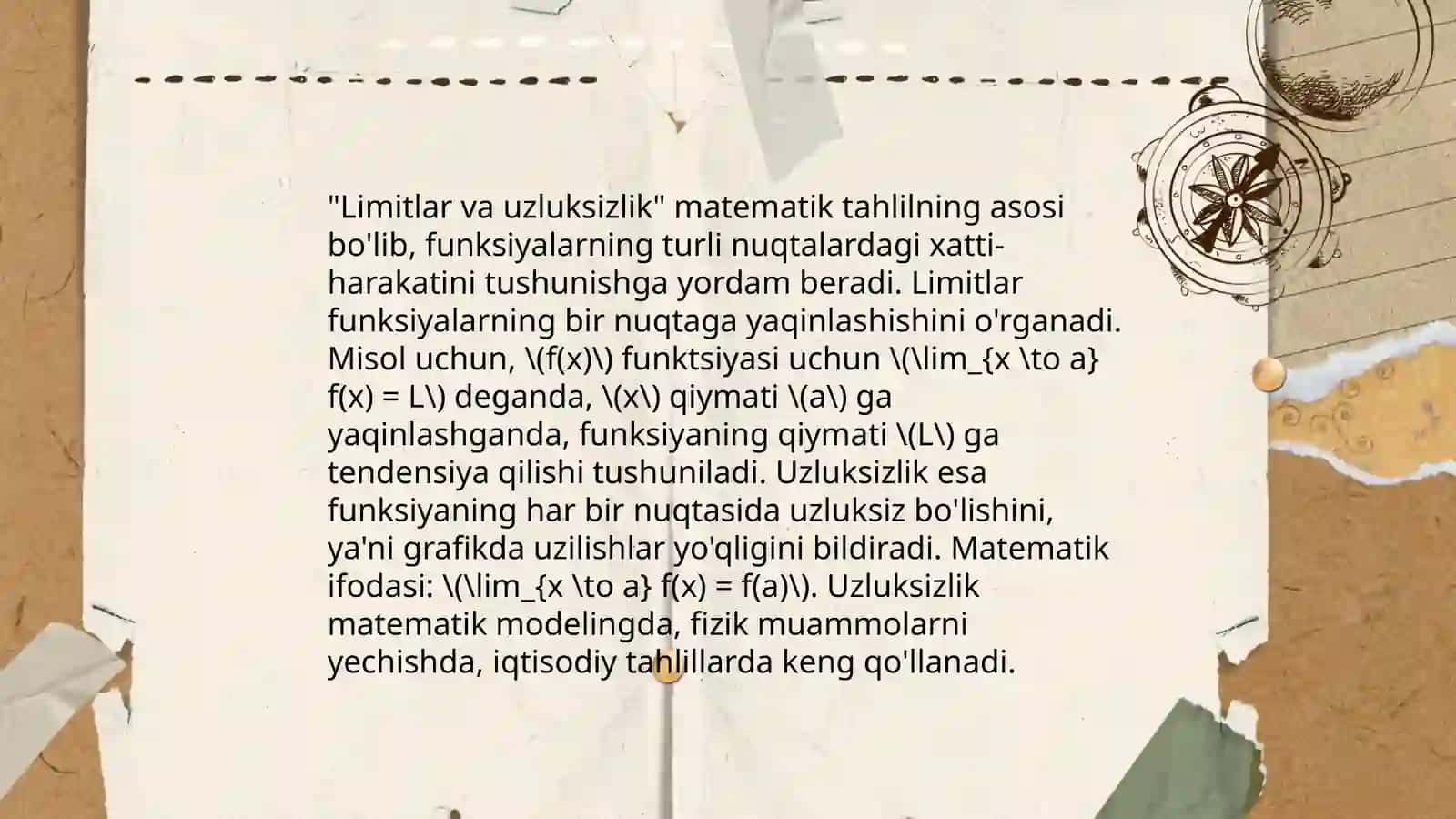Uzluksiz akslantirishlar 4