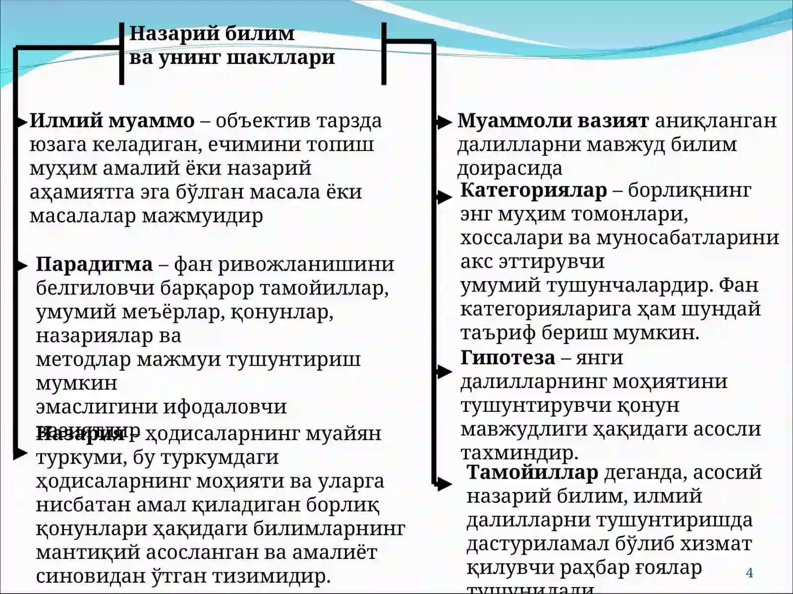 Ҳиссий даражадаги билимнинг шакллари 4