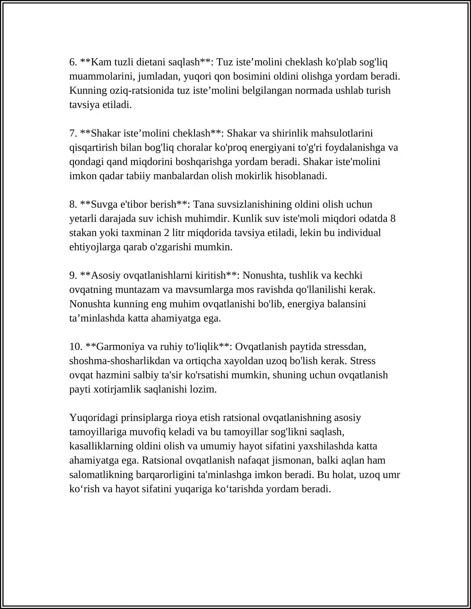 RATSIONAL OVQATLANISH 4