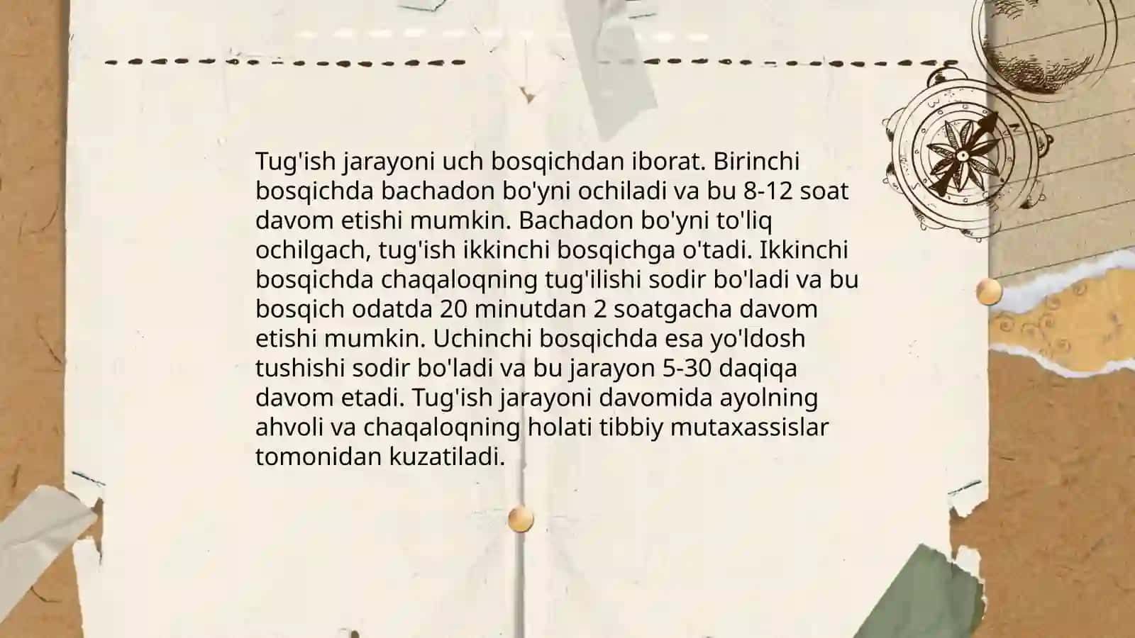 Bug'ozlik va tug'ish fizialogiyasi 4