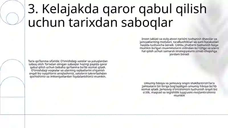 Jamiyat Taraqqiyotida Tarixning Ahamiyati 4