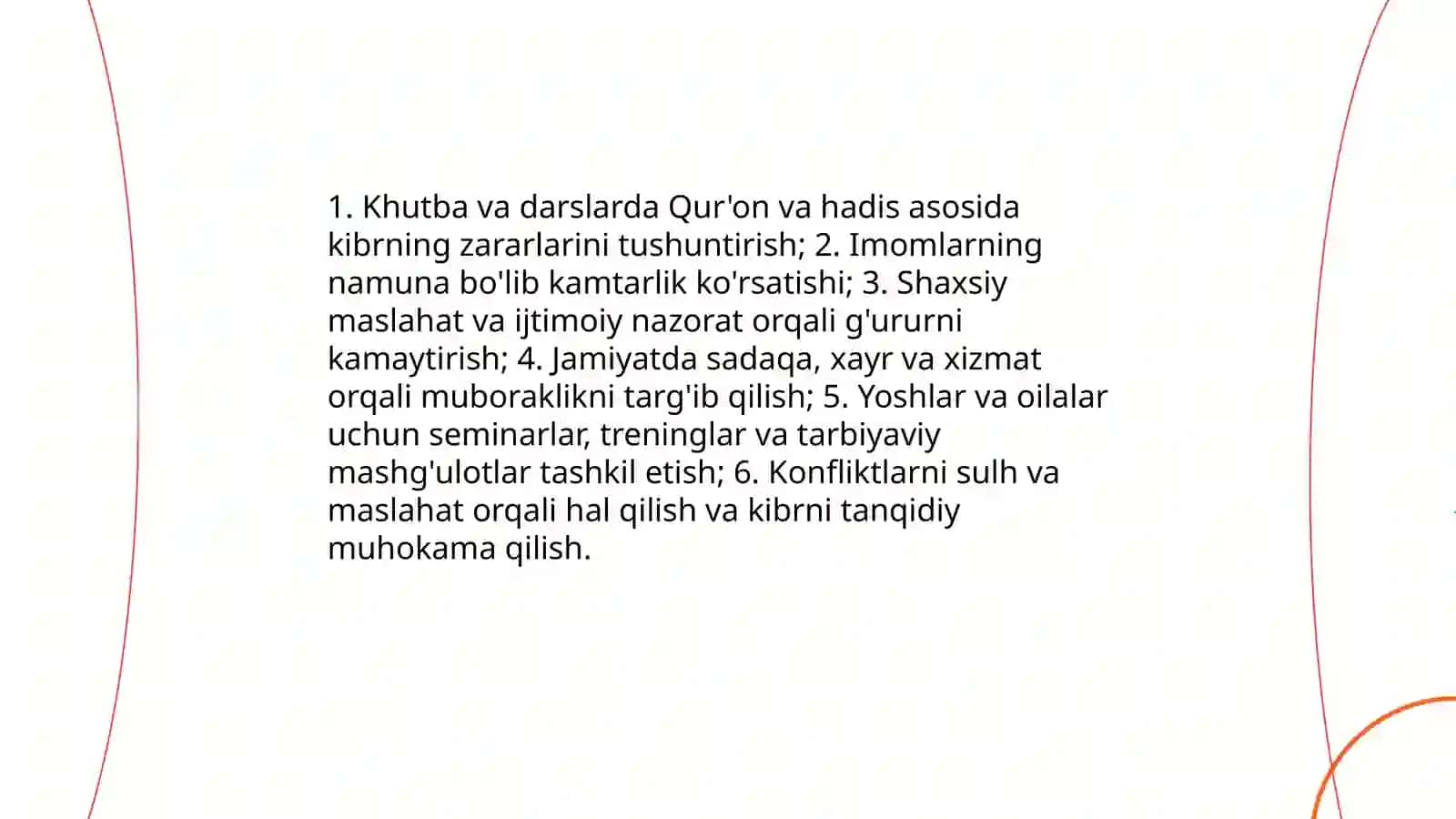 Kibr makonda diniy etiqod targ’iboti 4
