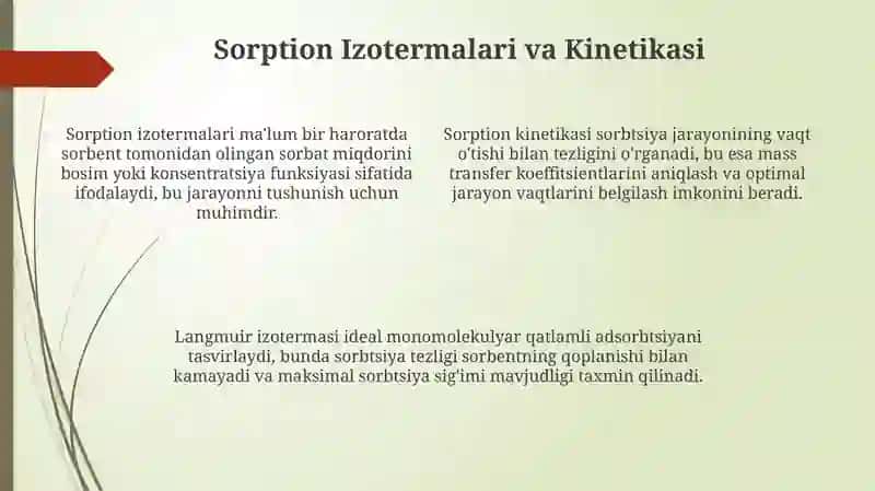 Sorbsiya va uning turlari 4