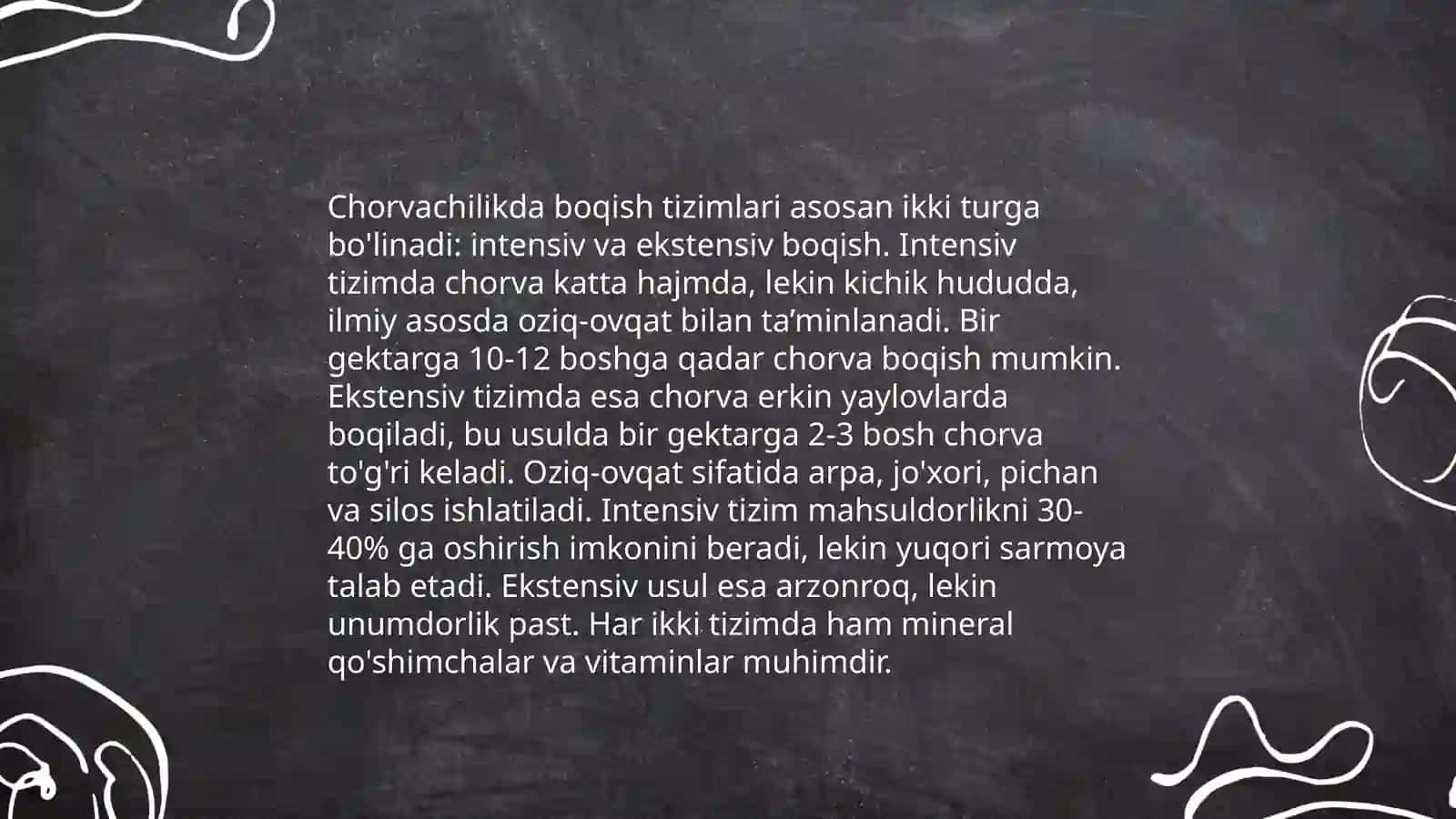 Fermer xoʻjaligida qora mollar yetishtirilishi 4