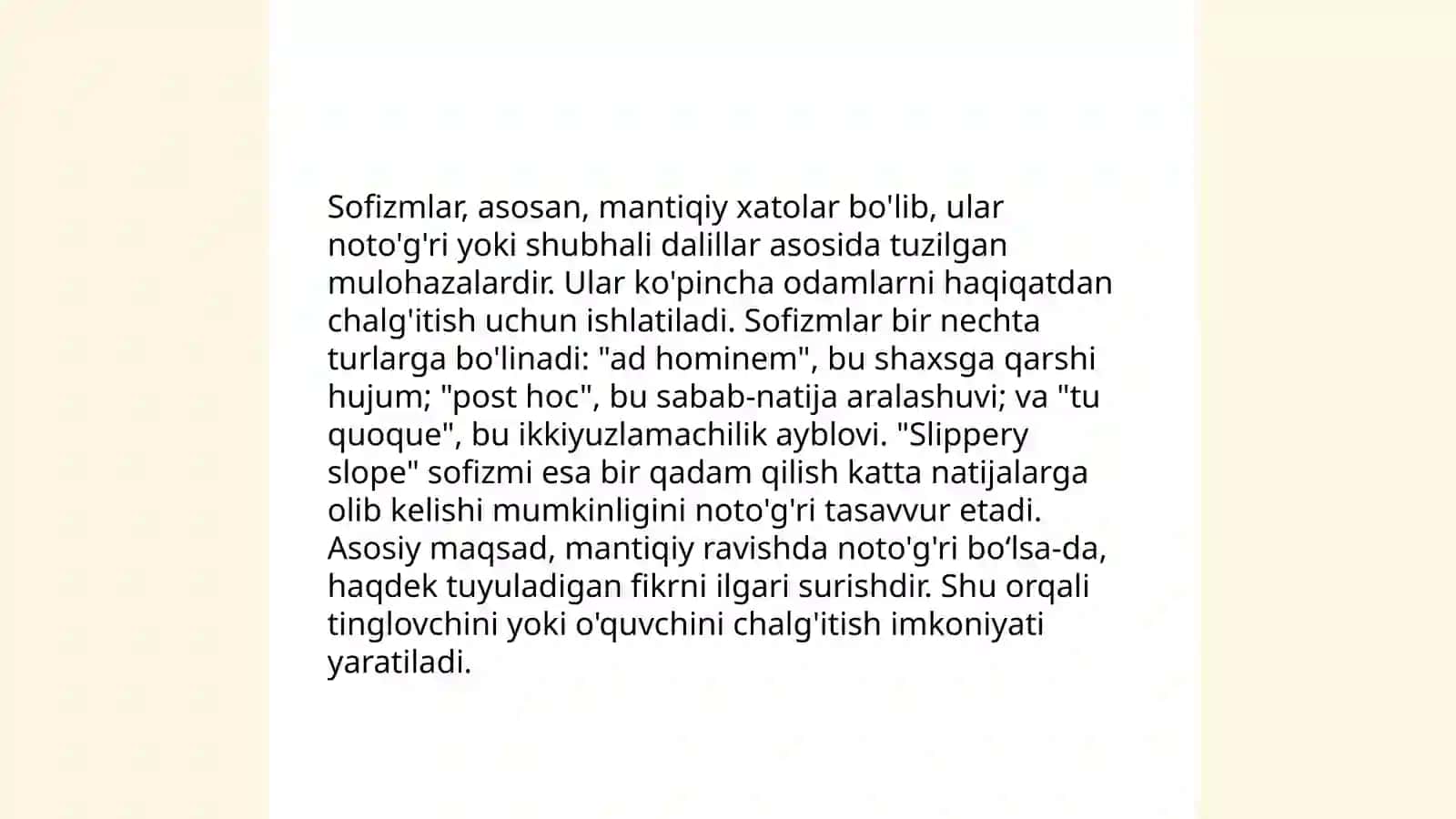 Paradokslar va Sofizmlar 4