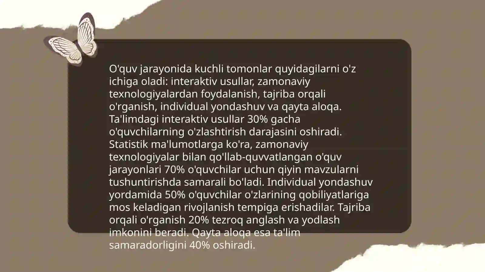 Shaxsiy o'quv maqsadlari 4