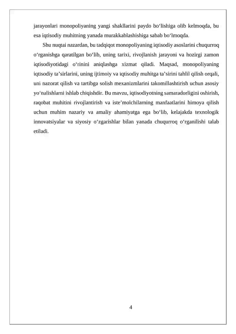 Monopoliyaning iqtisodiy asoslari 4