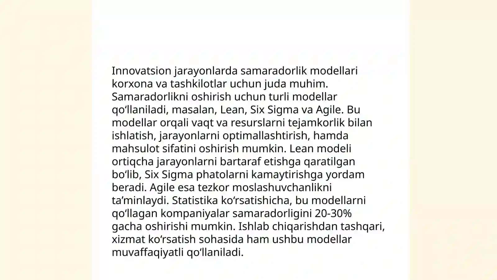 Innovatsion jarayonlarning modellari 4