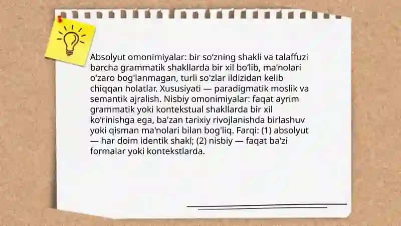 Leksik omonimiya 4