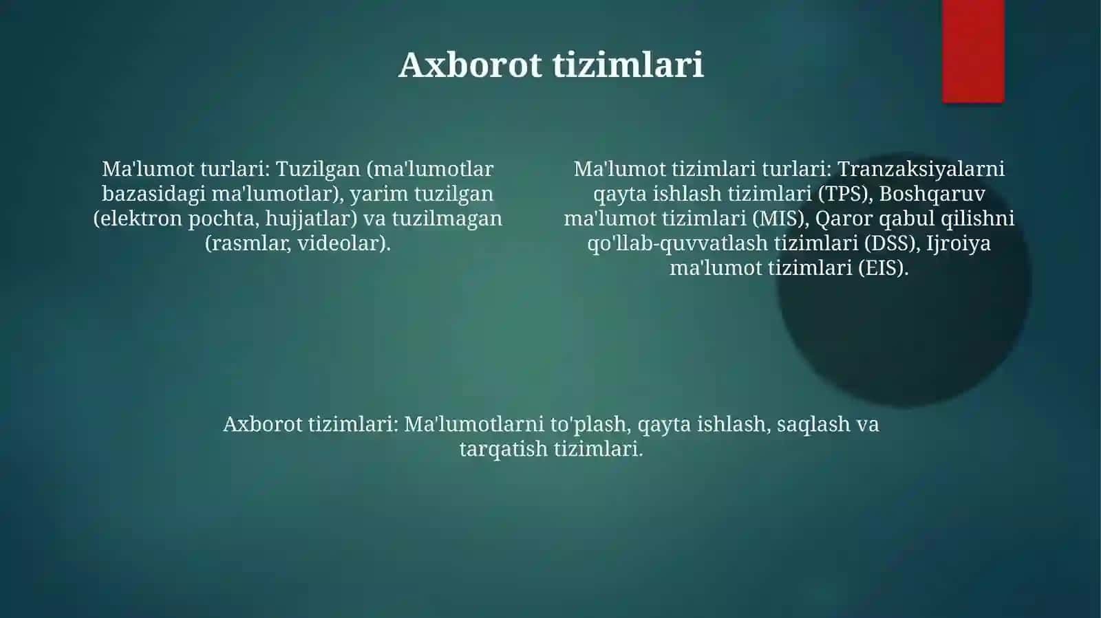 Ma'lumot turlari 4