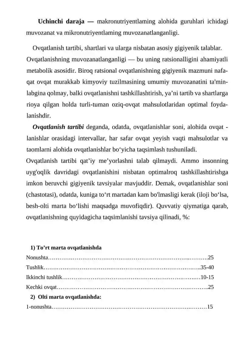 Ratsional ovqatlanish asoslari 4