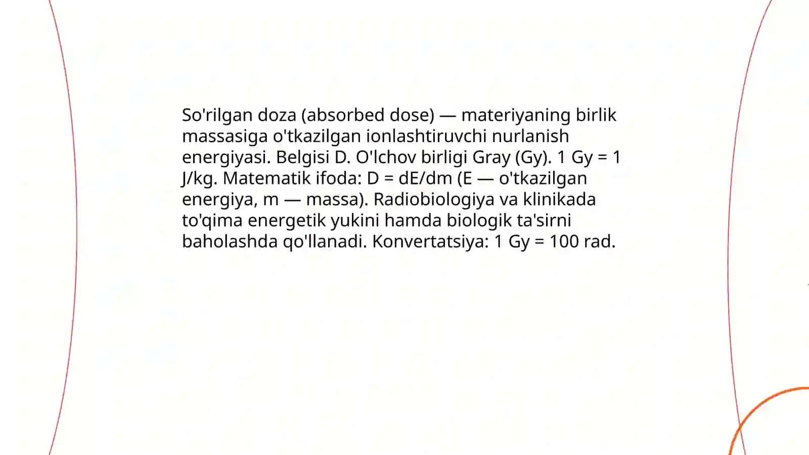 Doza tushunchalari va birliklari 4