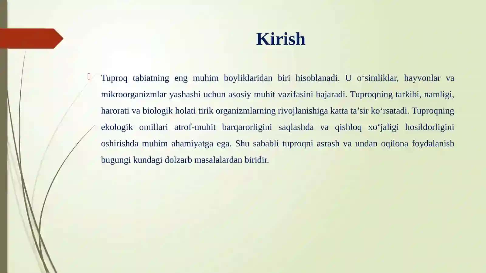 Tuproqning ekologik omillari 4