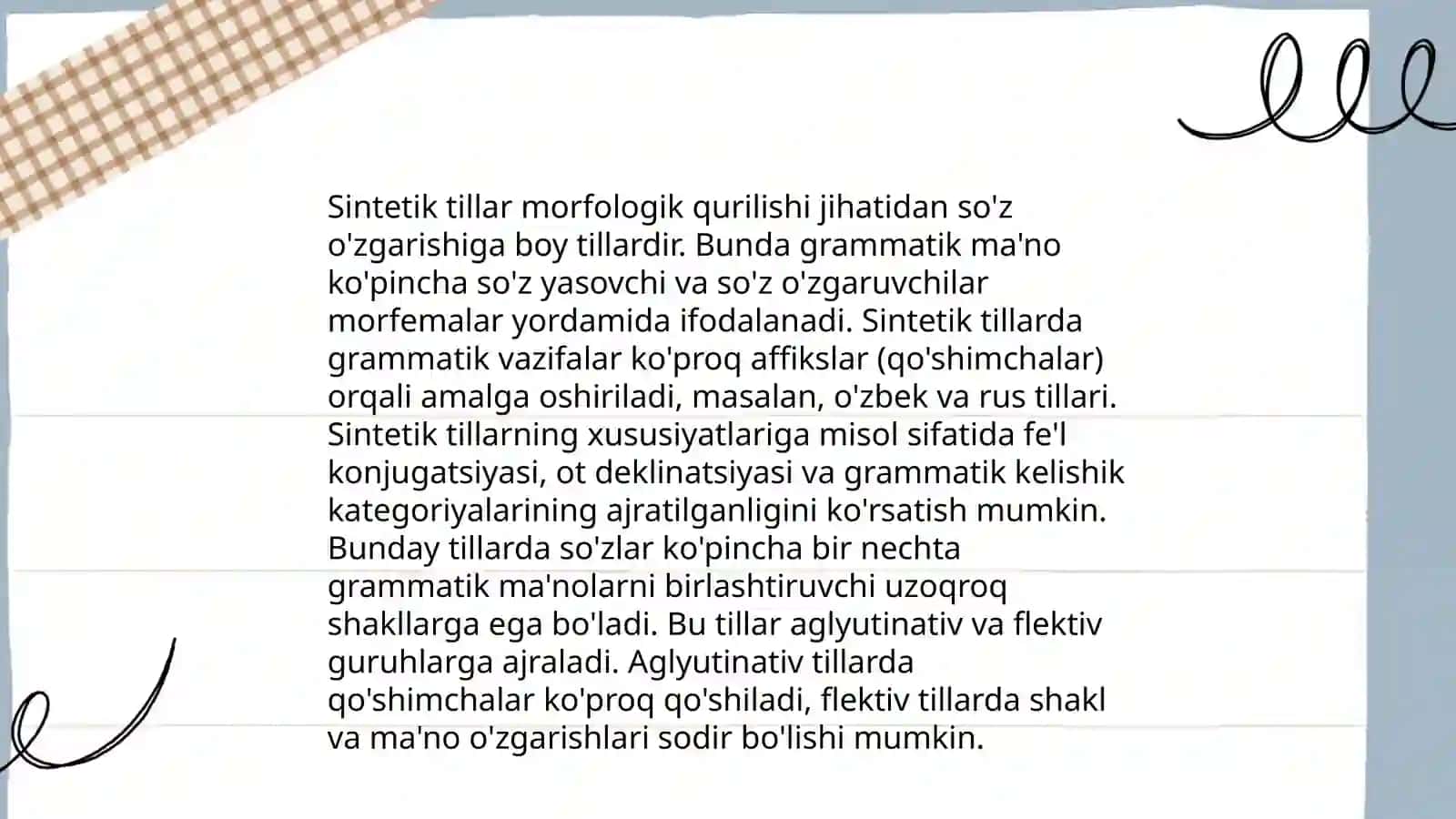 Tillarning morfologik tipologik tasnifi 4