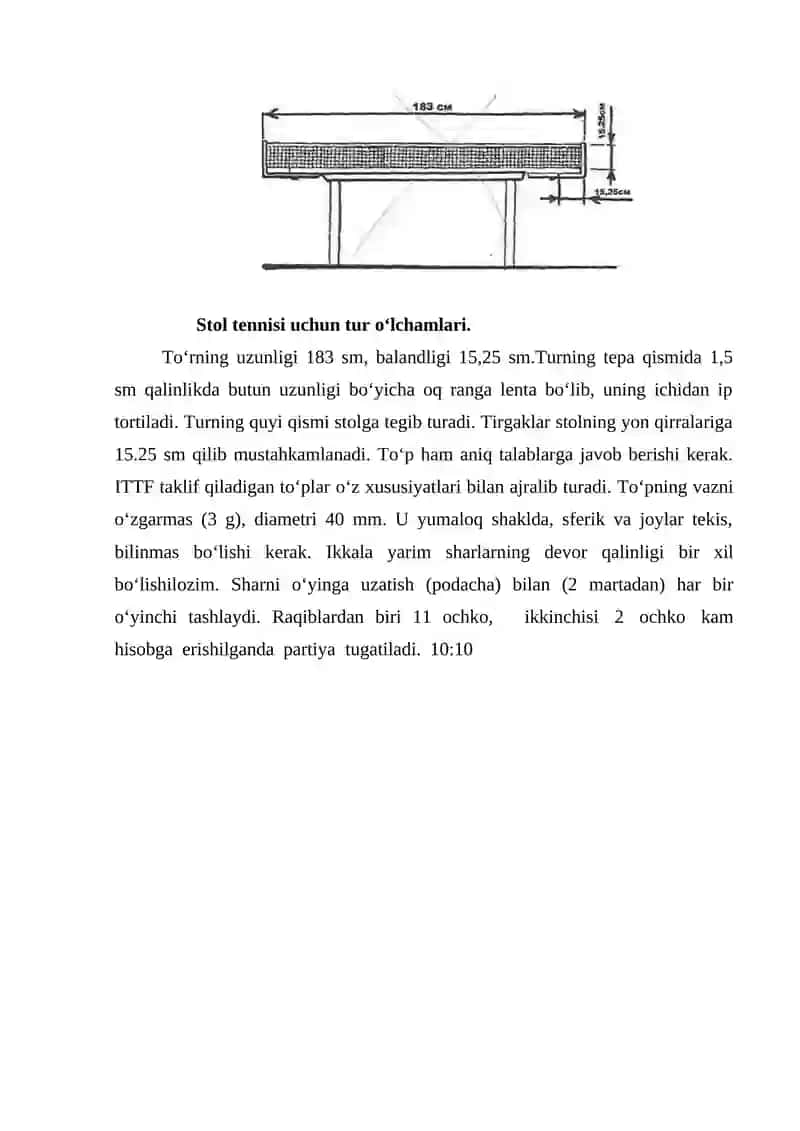 Stol tennisi sporti 4