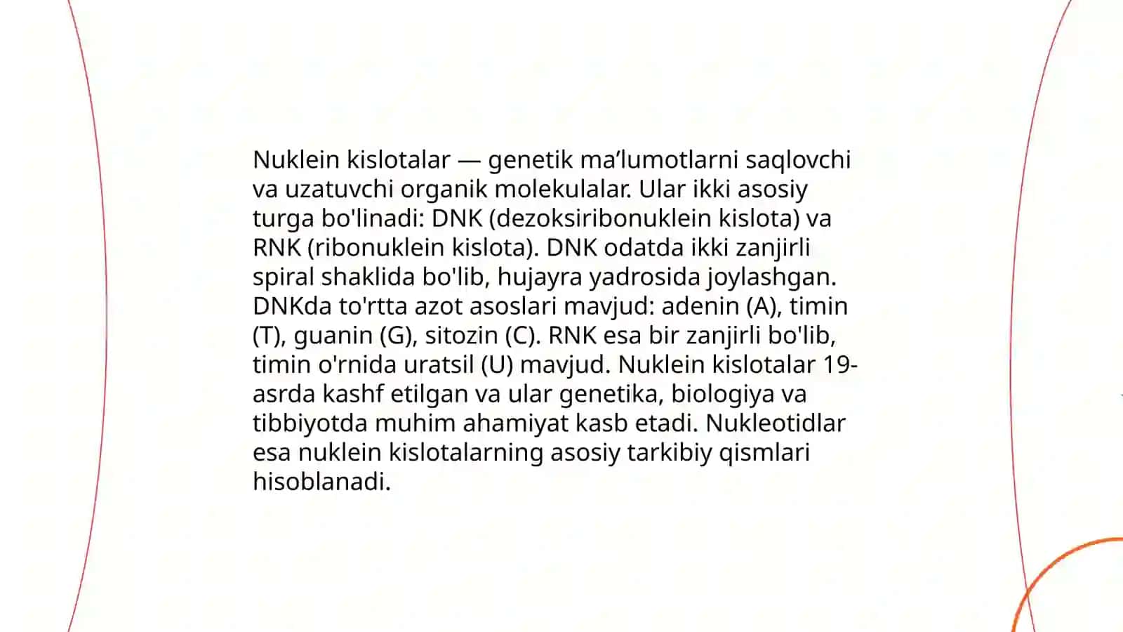 Tiriklikning molekulyar asoslari 4