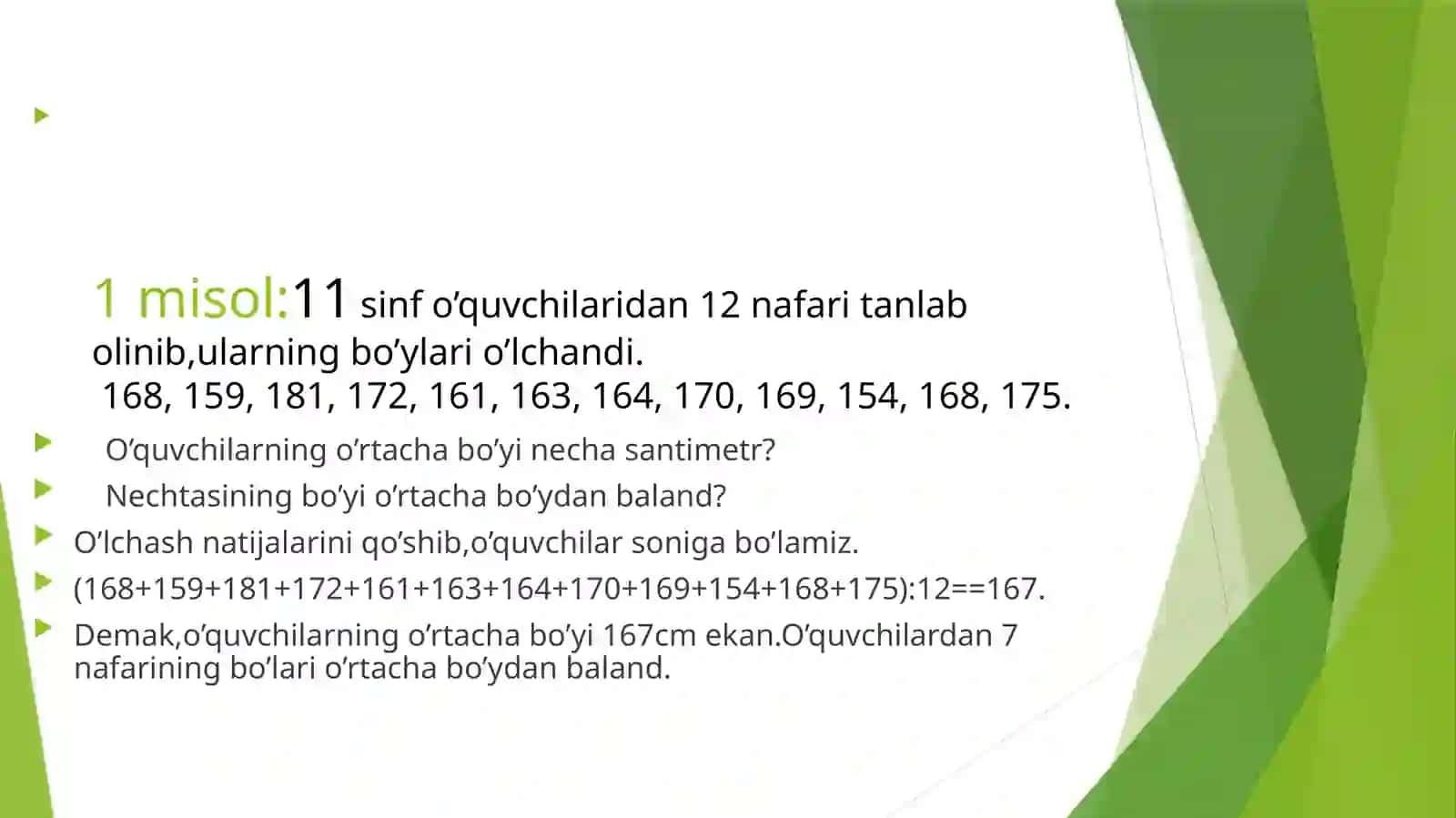 O’rtaqiymat, modavamediana 4