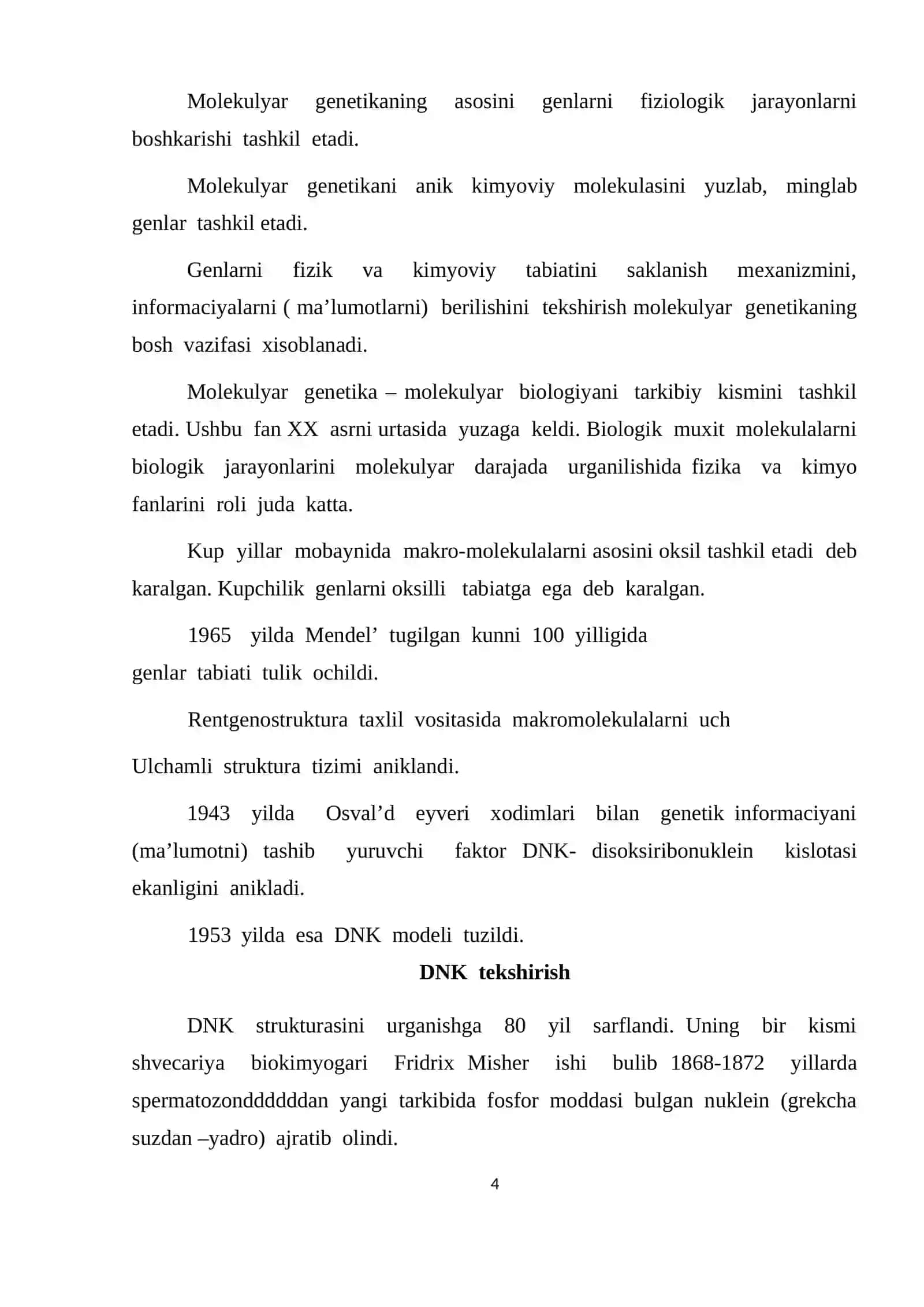 Molekulyar biologiya asoslari 4
