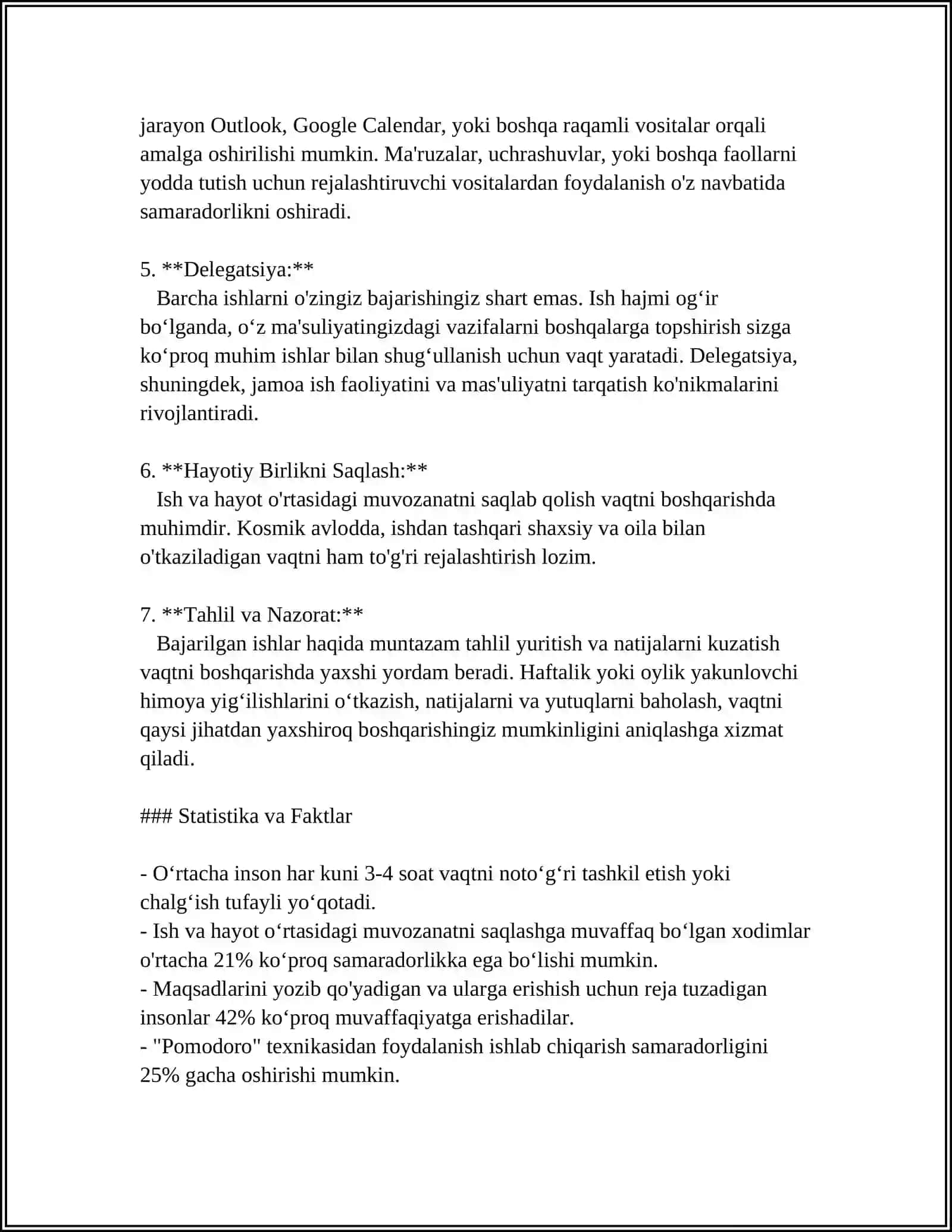 VAQTNI BOSHQARISH VA STRATEGIK JOY 4