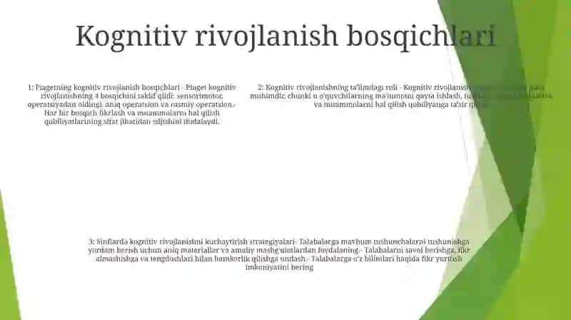 Ta'Lim Jarayonida O‘Quvchilarda Kognitivlikni Shakillantirish 4