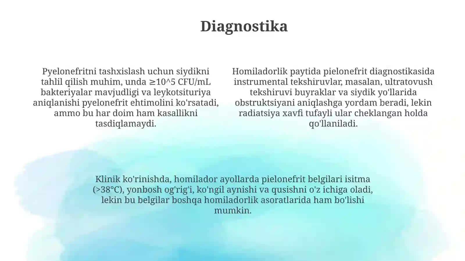 Homiladorlik davridagi pielonefrit 4