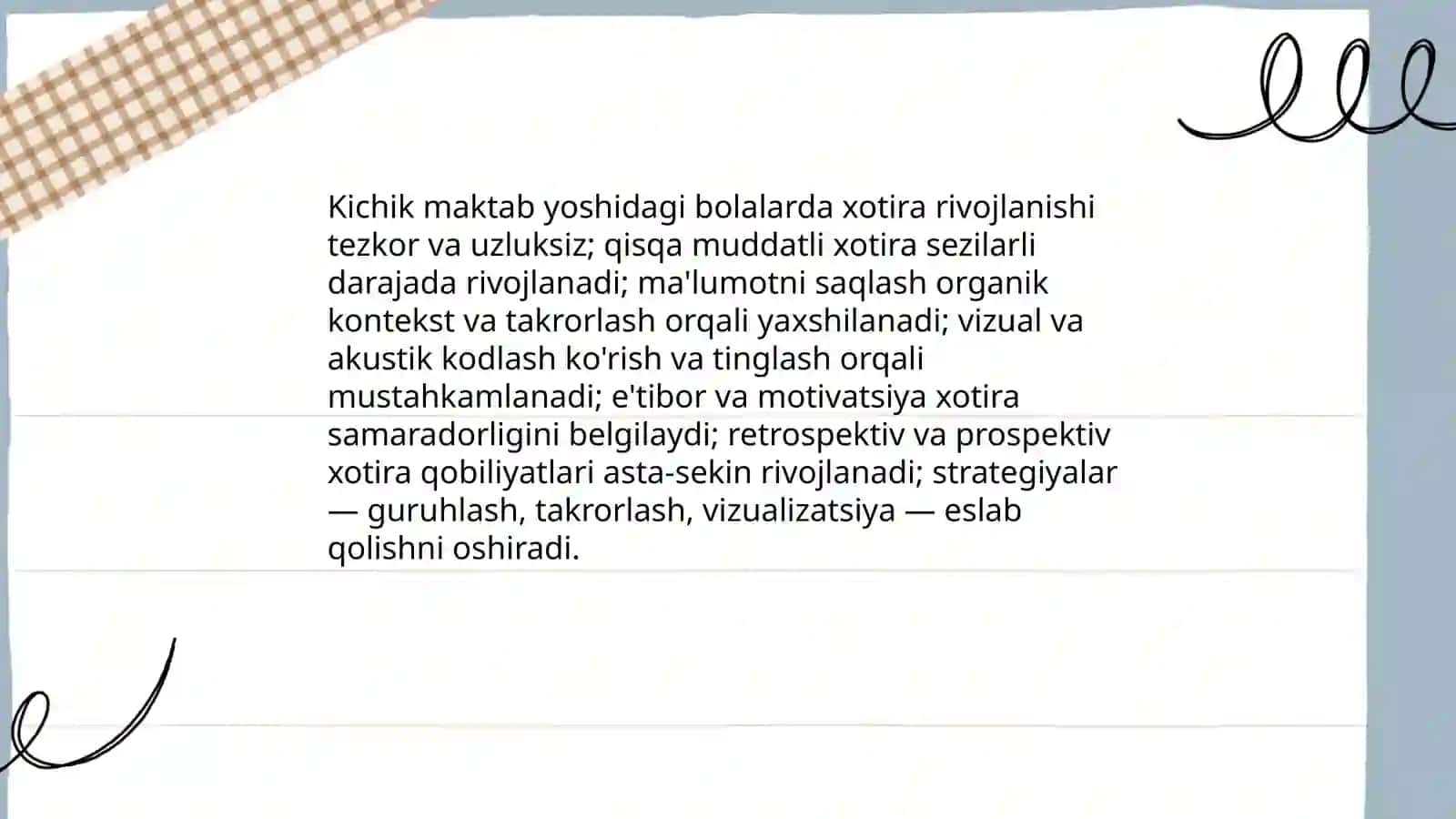 Kichik maktab yoshida psixik rivojlanish xususiyatlari 4