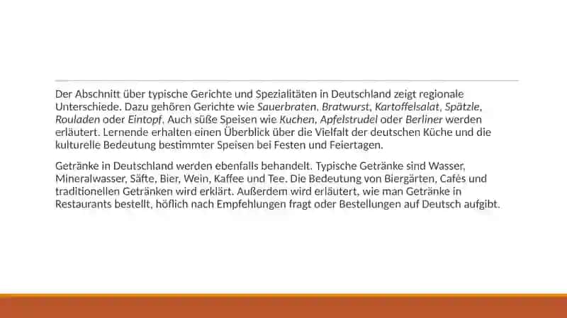 Essen und Trinken in Deutschland 4
