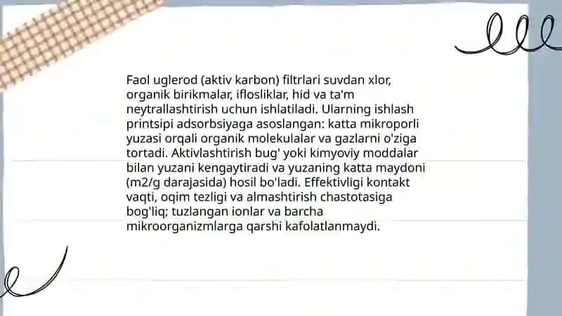 Suv filtrlash 4