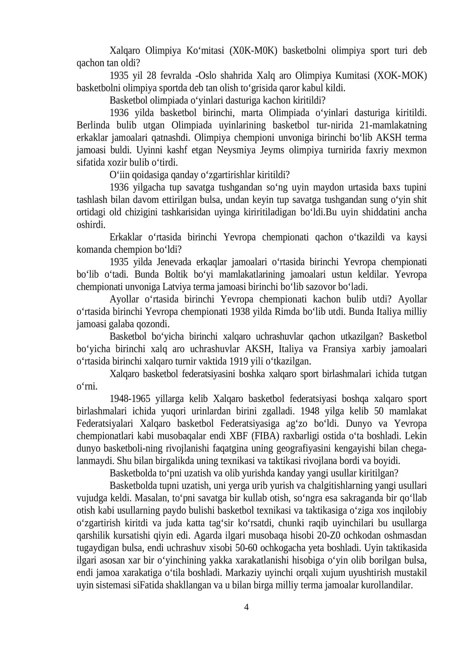Basketbol texnikasi va taktikasi 4
