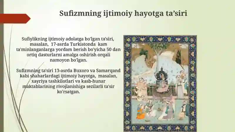 Sufizmning Sharq madaniyatiga ta’siri 4