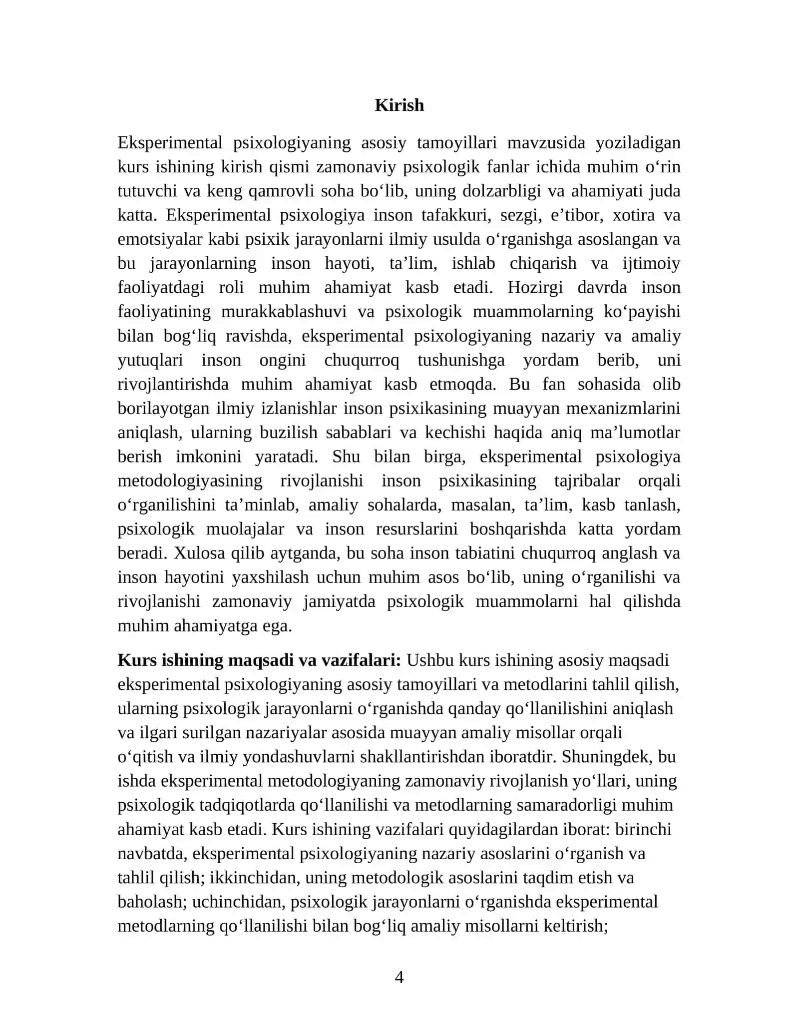 Eksperimental Psixologiya Kurs Ishi 4