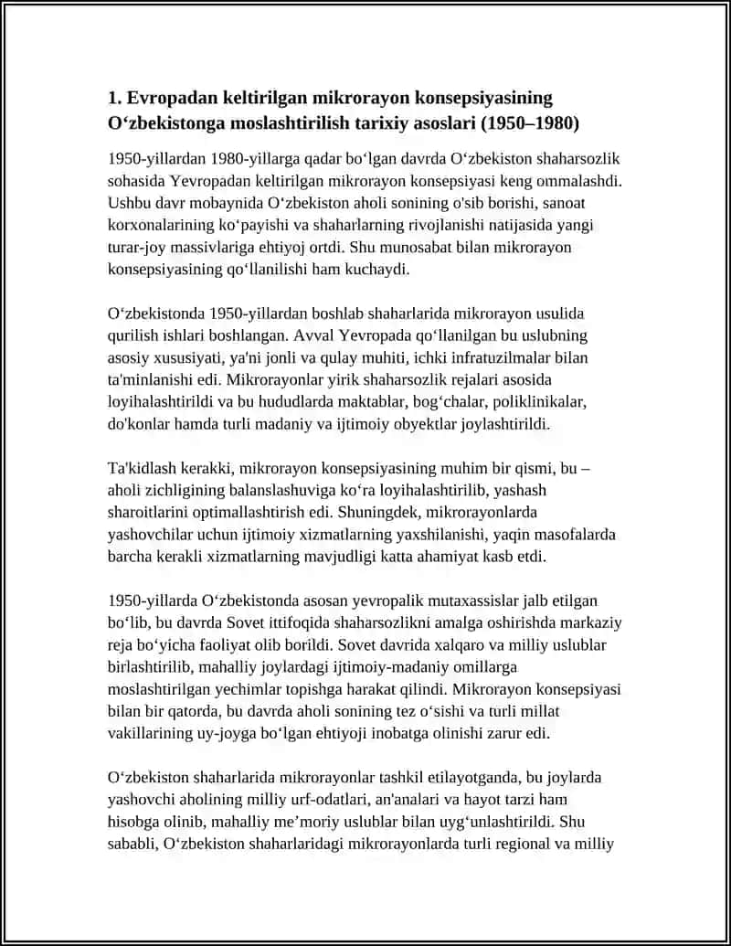 EVROPADAN KELTIRILGAN MIKRORAYON KONSEPSIYASINI O‘ZGARTIRILISHI 4