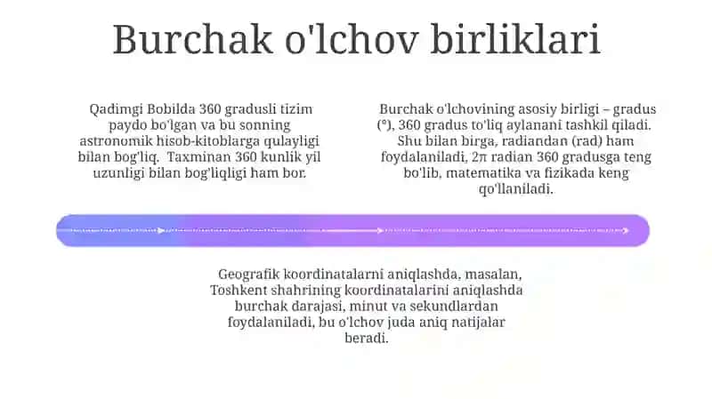 Burchak tushunchasi 4