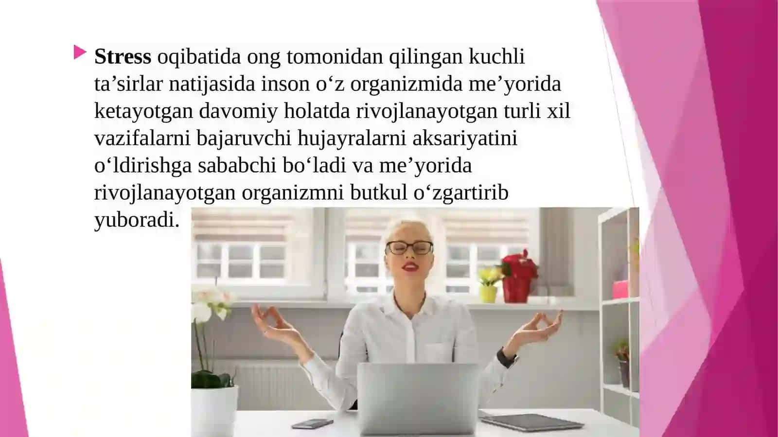 Stress va zo’riqishni labaratoriyada tadqiq qilish usullari 4