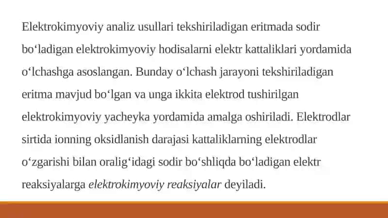 ELEKTROKIMYOVIY ANALIZ METODLARI 4