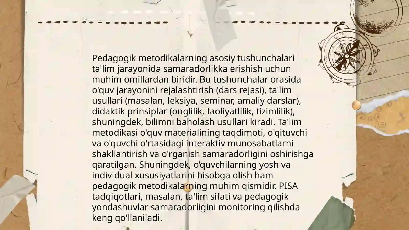 Pedagogik fanlarini òqitish metodikasi fanining predmeti maqsad va vazifalari 4