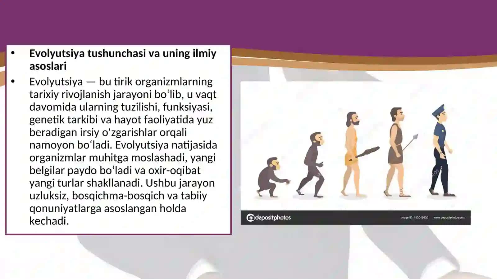 Evolyutsiya tushunchasi va uning ilmiy asoslari 4