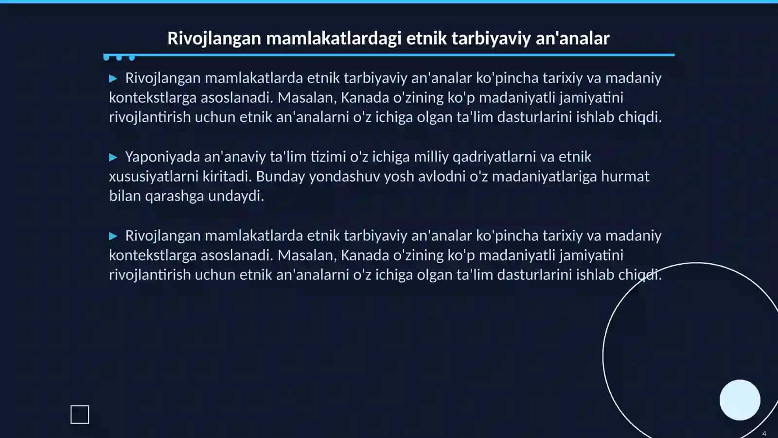 Etnik xilma-xillik va ta'lim tizimlari 4